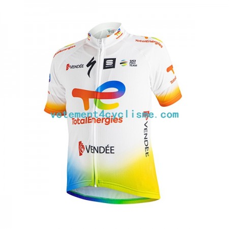 Homme Maillot vélo 2022 Team TotalEnergies N001